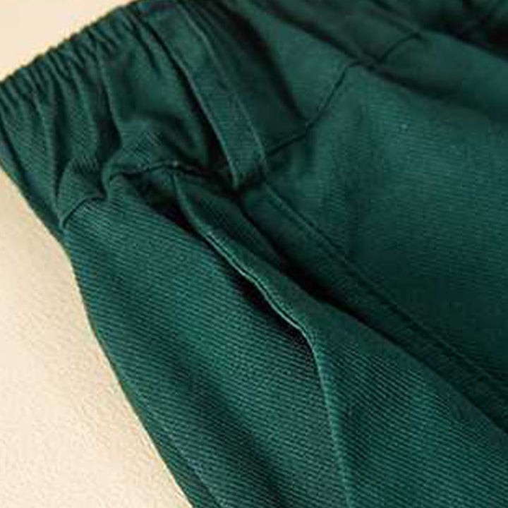 Short d'été décontracté en coton uni avec poches pour femme Motif Buddha Stones