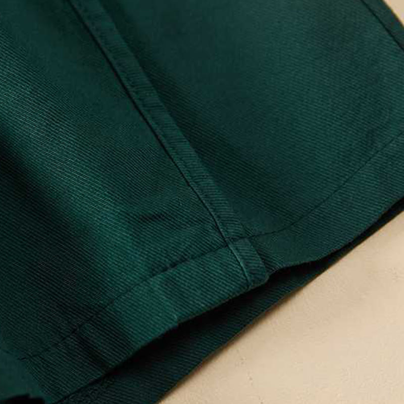 Short d'été décontracté en coton uni avec poches pour femme Motif Buddha Stones