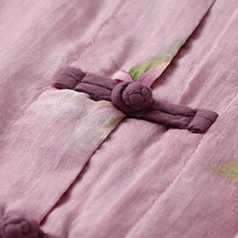 Chemise décontractée ample à manches longues en coton et lin pour femme, imprimé grenouille, motif Buddha Stones