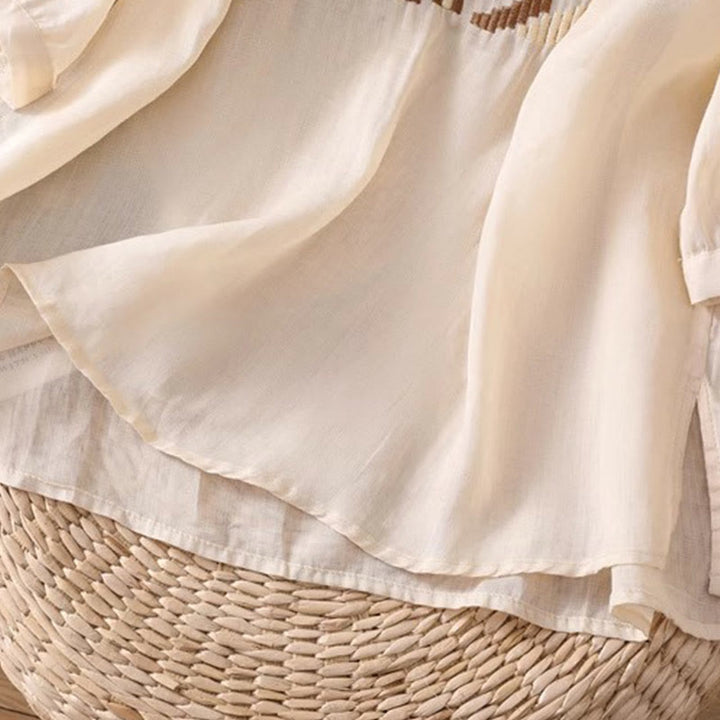 T-shirt décontracté à manches courtes et col ras du cou pour femme, broderie symétrique, motif Buddha Stones, en élasthanne - image 39