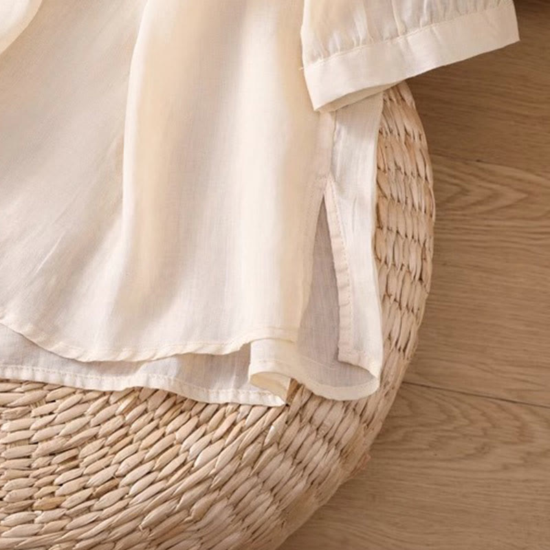 T-shirt décontracté à manches courtes et col ras du cou pour femme, broderie symétrique, motif Buddha Stones, en élasthanne - image 38