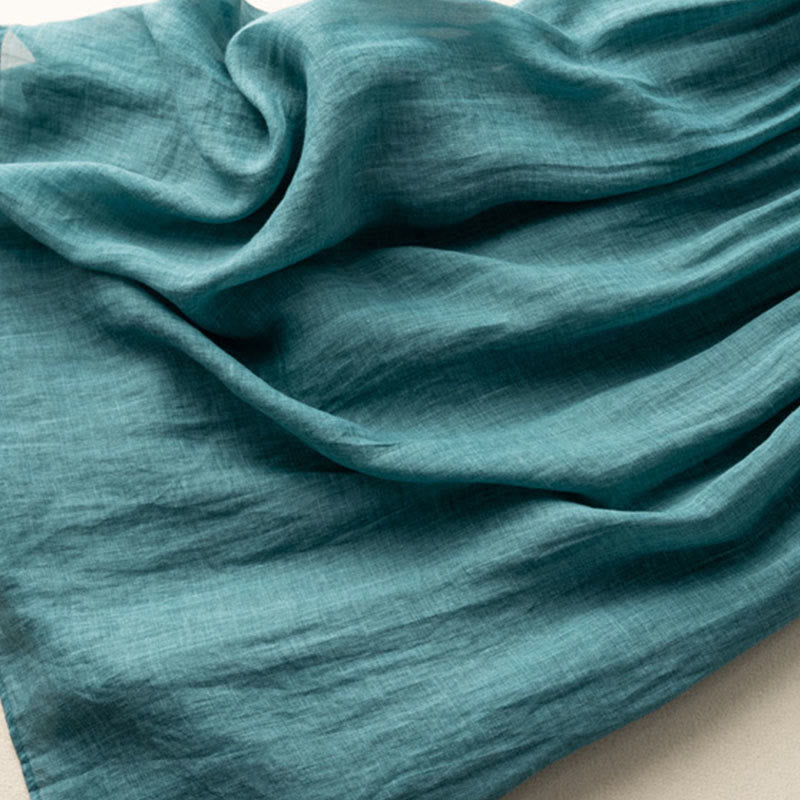 Robe mi-longue en coton et lin à manches mi-longues et broderie ethnique Buddha Stones Spring pour femme - image 8