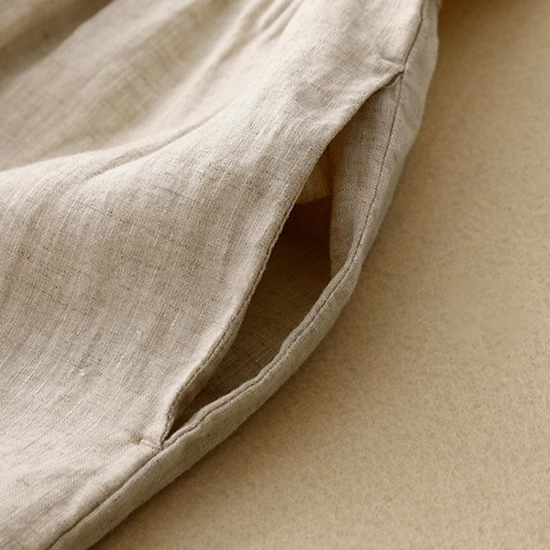 Robe mi - longue décontractée à manches courtes et bretelles à nœud papillon pour femme avec poches - image 18