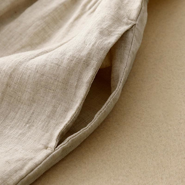 Robe mi - longue décontractée à manches courtes et bretelles à nœud papillon pour femme avec poches - image 18