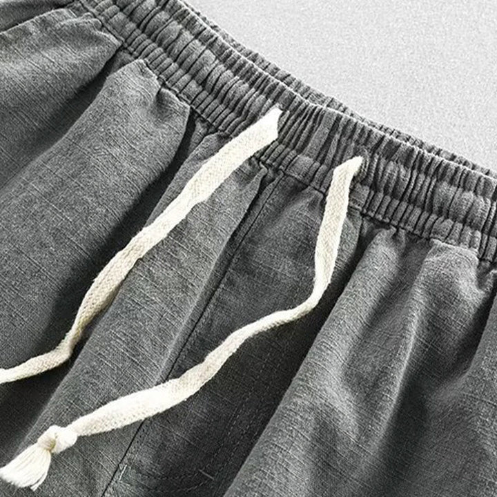 Short homme en coton avec cordon de serrage et taille élastique et poches Motif Buddha Stones - image 1