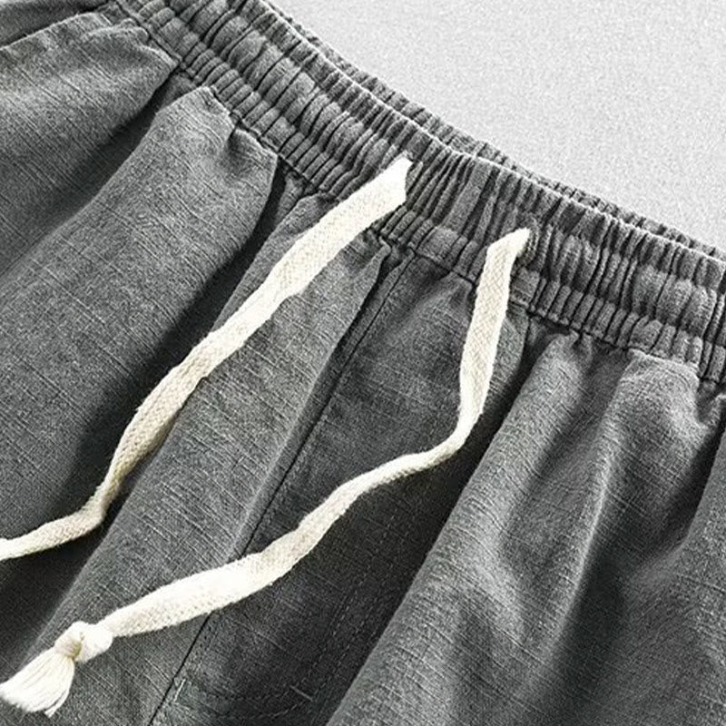 Short homme en coton avec cordon de serrage et taille élastique et poches Motif Buddha Stones - image 1