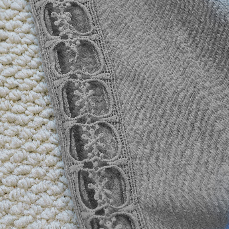 Pantalon d'été uni en coton et lin avec poches pour femme, motif Buddha Stones