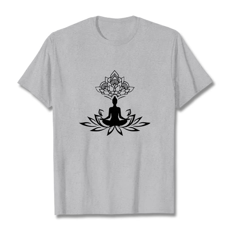 T-shirt Buddha Stones de Lotus Méditation Bouddha - Gris clair - 2XL - image 19