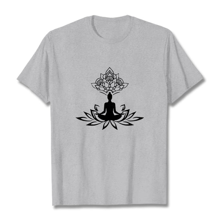T-shirt Buddha Stones de Lotus Méditation Bouddha - Gris clair - 2XL - image 19