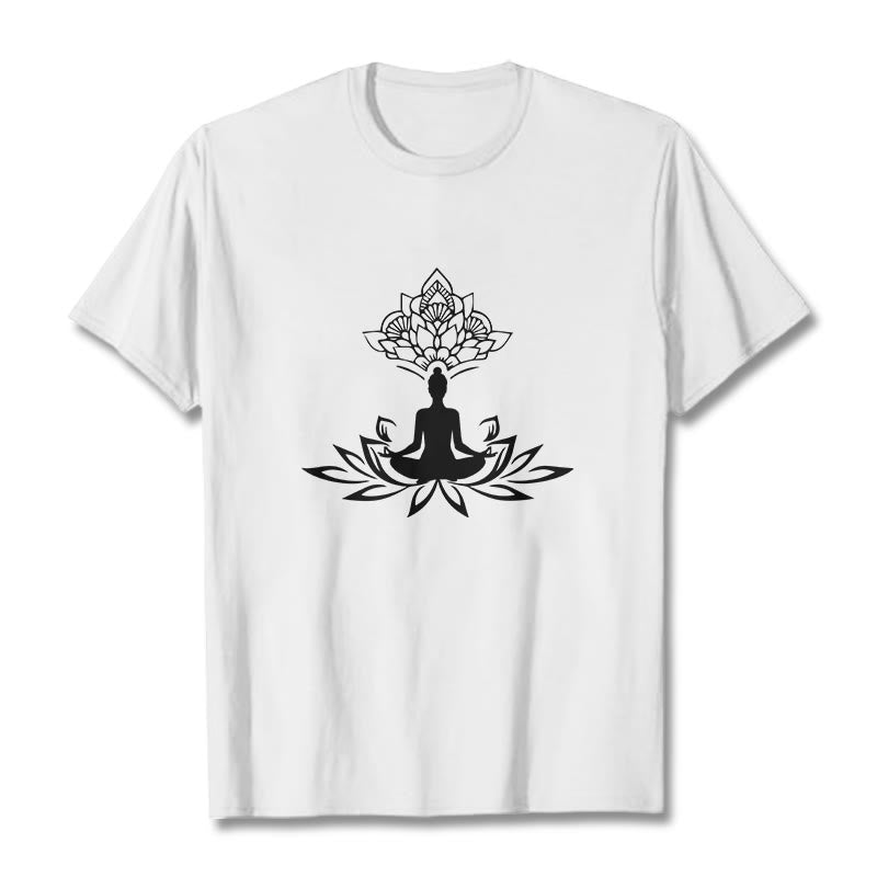 T-shirt Buddha Stones de Lotus Méditation Bouddha - Blanc - 2XL - image 1