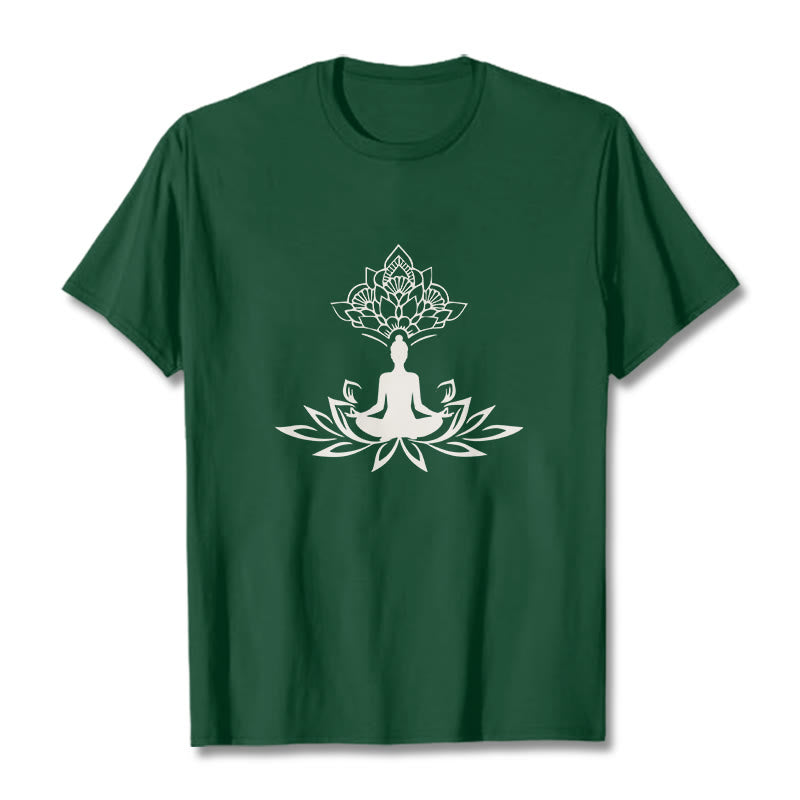 T-shirt Buddha Stones de Lotus Méditation Bouddha - Vert forêt - 2XL - image 10