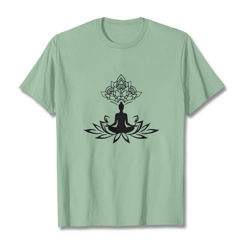 T-shirt Buddha Stones de Lotus Méditation Bouddha - Vert pâle - 2XL - image 14