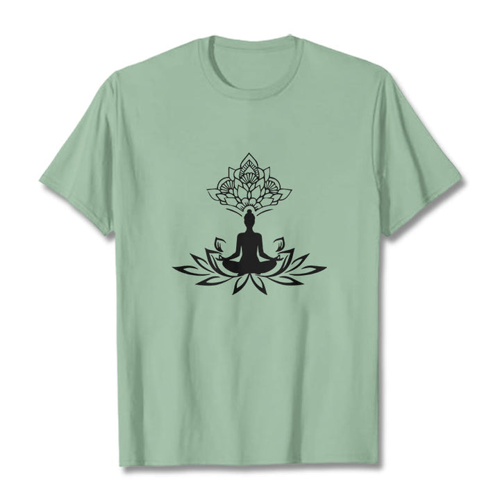 T-shirt Buddha Stones de Lotus Méditation Bouddha - Vert pâle - 2XL - image 14