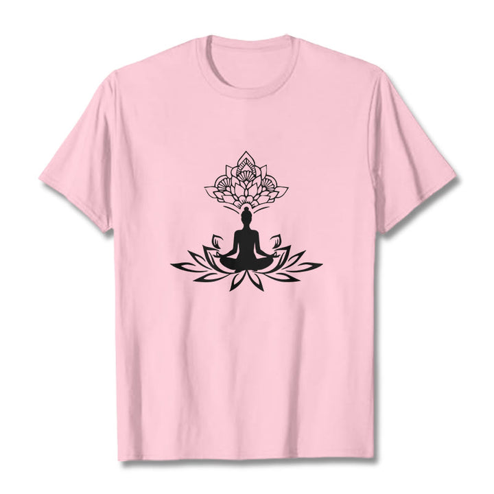 T-shirt Buddha Stones de Lotus Méditation Bouddha - Rose clair - 2XL - image 12