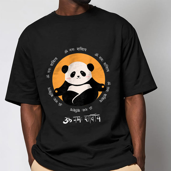 T-shirt Buddha Stones Panda sanskrit Namah Shivaya - image 5