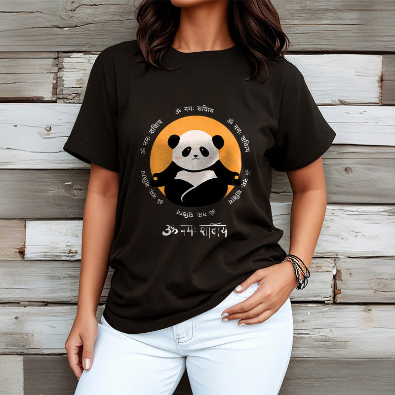 T-shirt Buddha Stones Panda sanskrit Namah Shivaya - image 6