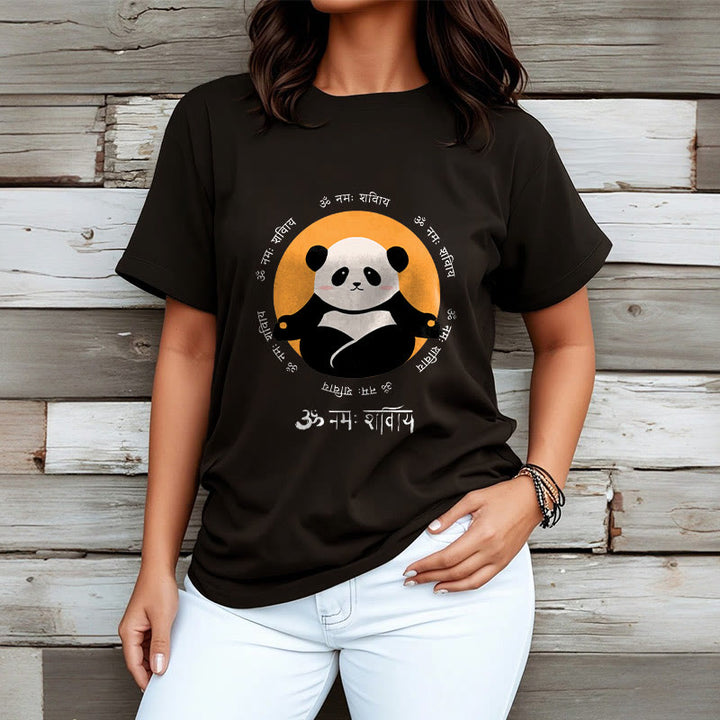 T-shirt Buddha Stones Panda sanskrit Namah Shivaya - image 6