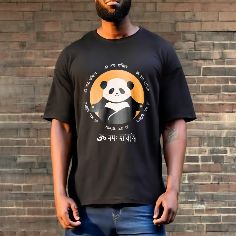 T-shirt Buddha Stones Panda sanskrit Namah Shivaya - image 7
