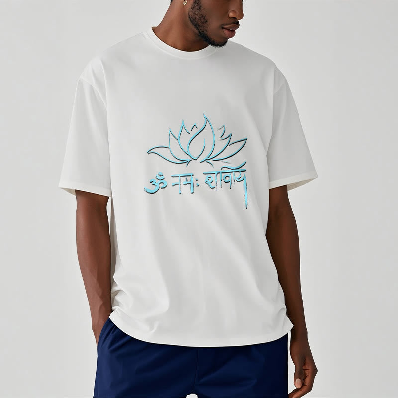 T-shirt Buddha Stones Lotus sanskrit Namah Shivaya - image 5