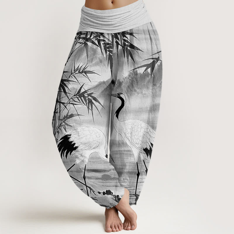 Pantalon Buddha Stones de bambou et montagne - Argent - US22，UK/AU26，EU54 (6XL) - image 5