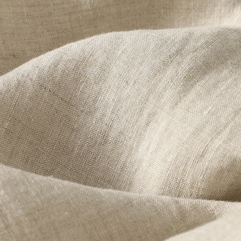 Pantalon Buddha Stones décontracté d'été en coton et lin avec cordon de serrage, couleur pure, longueur 9, pour femme, avec poches - image 6