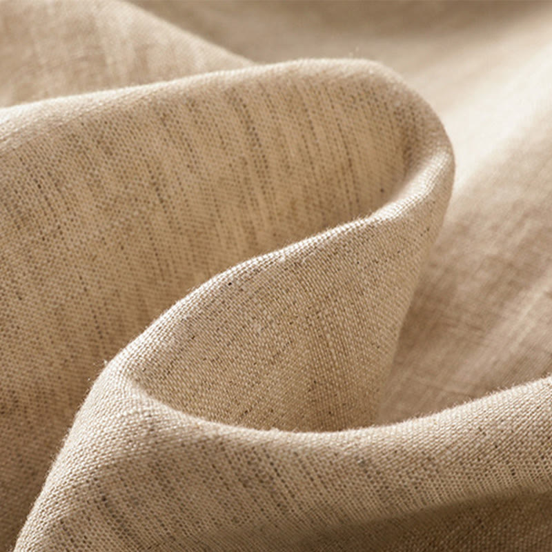 Pantalon sarouel décontracté en coton et lin avec poches pour femme, longueur 7-8, motif Buddha Stones, uni, en dentelle sur les côtés - image 7