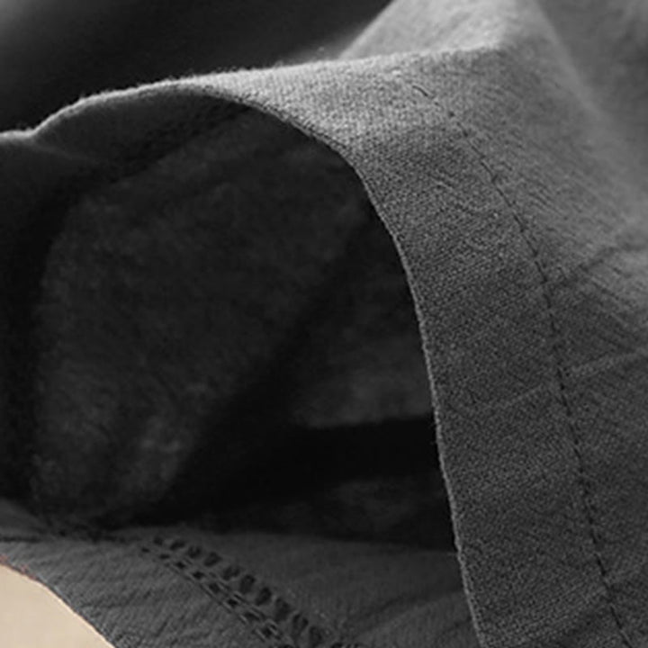 Pantalon femme en coton et lin avec poches et ceinture élastique Buddha Stones Daily - image 5