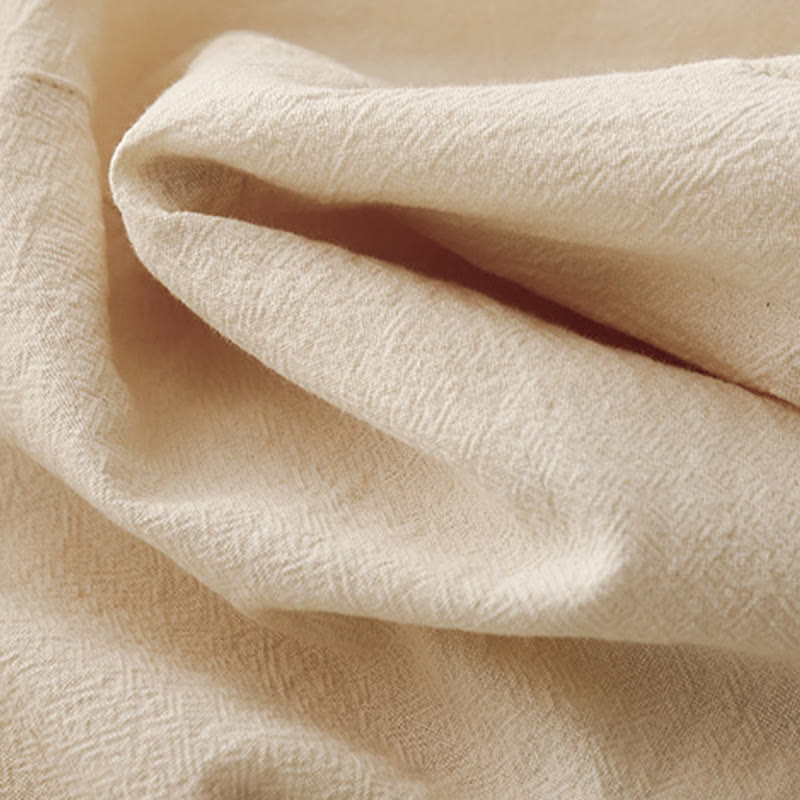 Pantalon femme en coton et lin avec poches et ceinture élastique Buddha Stones Daily - image 13