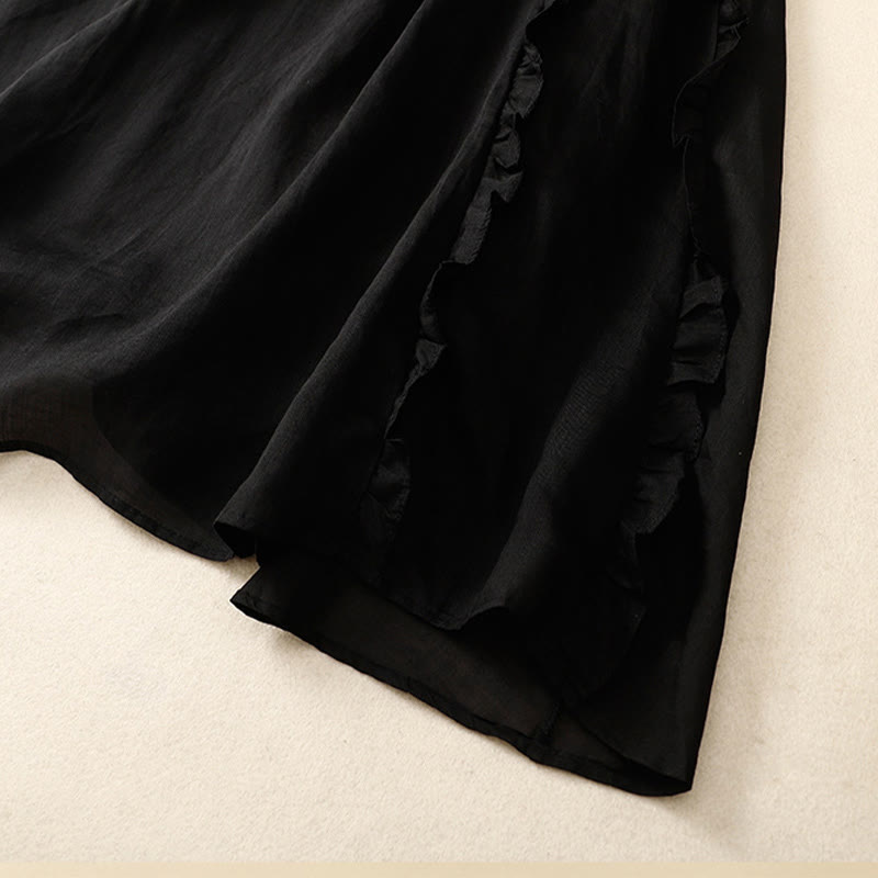 Jupe d'été en coton à volants pour femme avec motif Buddha Stones - image 12