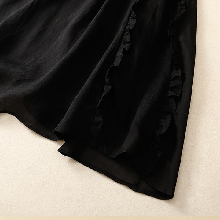 Jupe d'été en coton à volants pour femme avec motif Buddha Stones - image 12