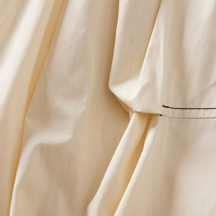 Jupe d'été décontractée en coton avec poches pour femme, motif irrégulier, motif Buddha Stones - image 4