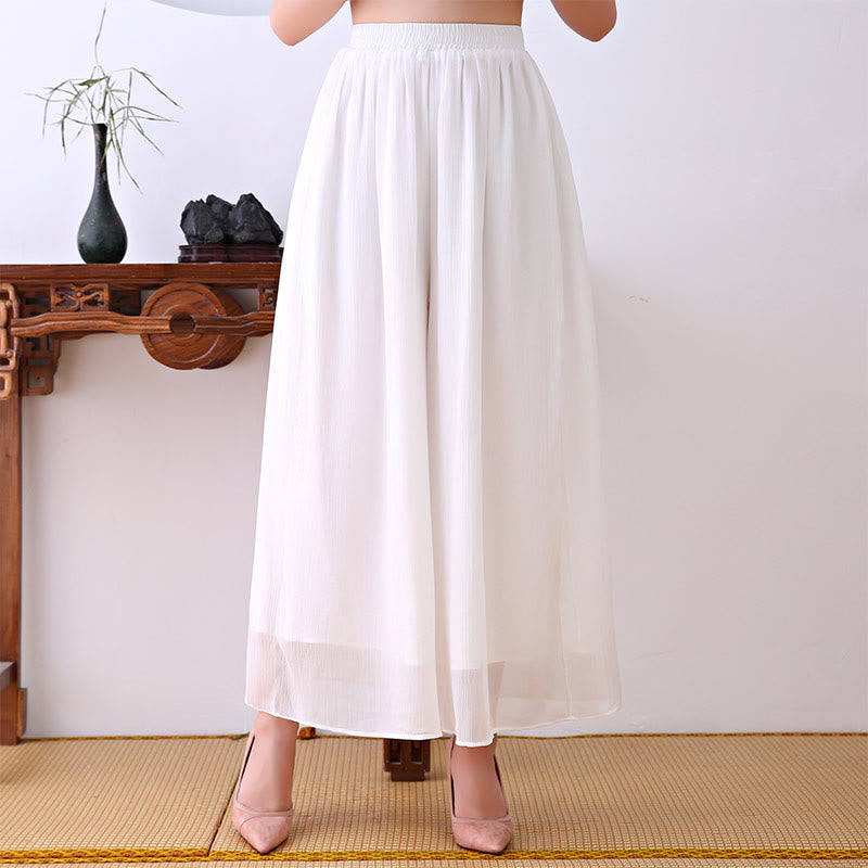 Robe mi-longue en mousseline de soie à manches longues et boutons grenouille chinois, motifs Buddha Stones - image 6