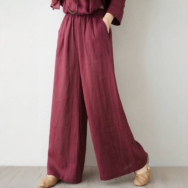 Ensemble 2 Buddha Stones pour femme, chemise à manches trois-quarts, pantalon, méditation, zen, tai-chi, coton et lin - image 6