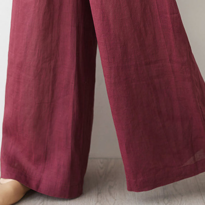 Ensemble 2 Buddha Stones pour femme, chemise à manches trois-quarts, pantalon, méditation, zen, tai-chi, coton et lin - image 17