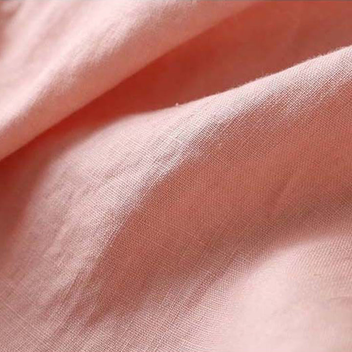 Chemise décontractée en coton à manches longues et col incliné avec broderies de Buddha Stones et fleurs pour femme