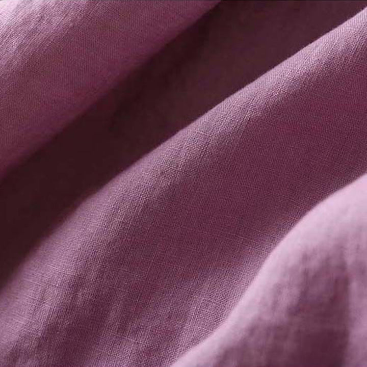 Chemise décontractée en coton à manches longues et col incliné avec broderies de Buddha Stones et fleurs pour femme