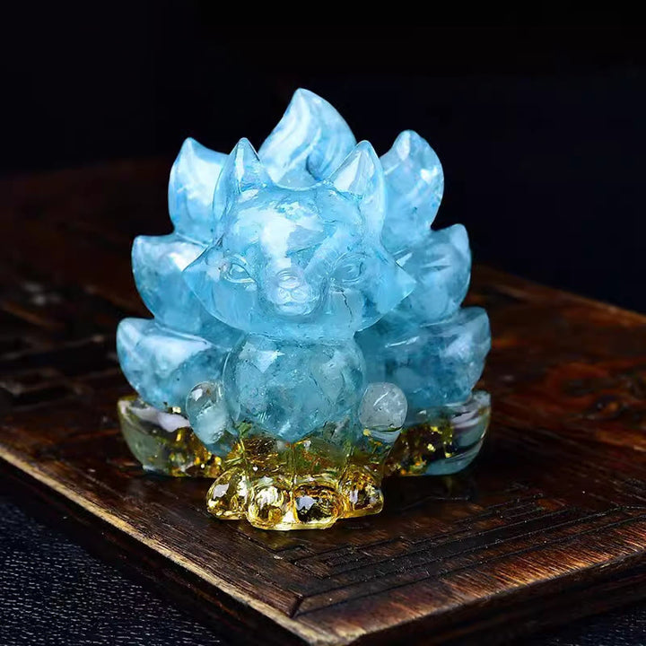 Buddha Stones naturelles, divers cristaux, quartz fraise, améthyste, renard à neuf queues, protection, décoration de la maison