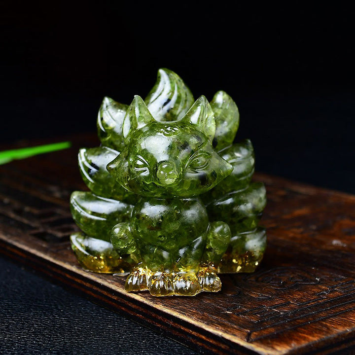 Buddha Stones naturelles, divers cristaux, quartz fraise, améthyste, renard à neuf queues, protection, décoration de la maison
