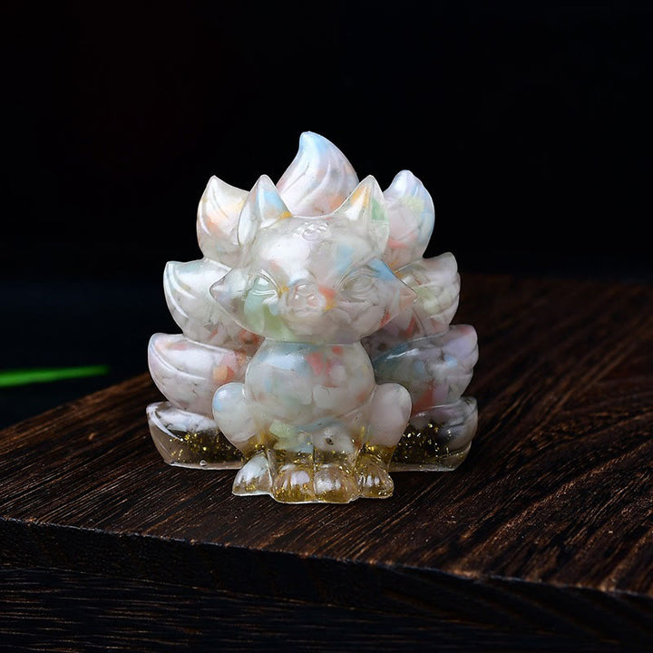 Buddha Stones naturelles, divers cristaux, quartz fraise, améthyste, renard à neuf queues, protection, décoration de la maison - Morganite rose 5,5 x 4,5 x 5,5 cm - image 52