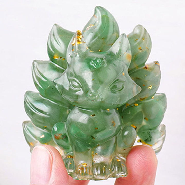 Buddha Stones Petites Pierres Diverses Quartz Fraise Améthyste Aventurine Verte Renard à Neuf Queues Guérison Décoration de la Maison - image 9