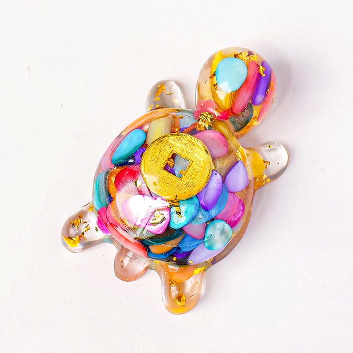 Buddha Stones, petites et diverses, cristal, aventurine verte, améthyste, tortue, pièces de cuivre, porte-bonheur, décoration de la maison - Coquillage coloré 5*3cm - image 17