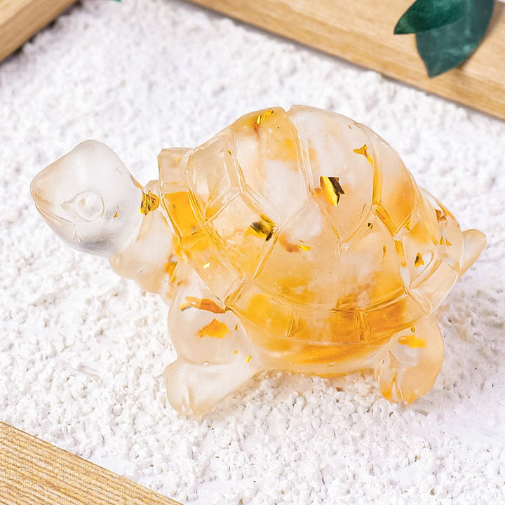 Buddha Stones, diverses pierres, citrine, aventurine verte, améthyste, mini tortue, prospérité, décoration de la maison - Pierre de citrine 5*3*2,7 cm - image 1