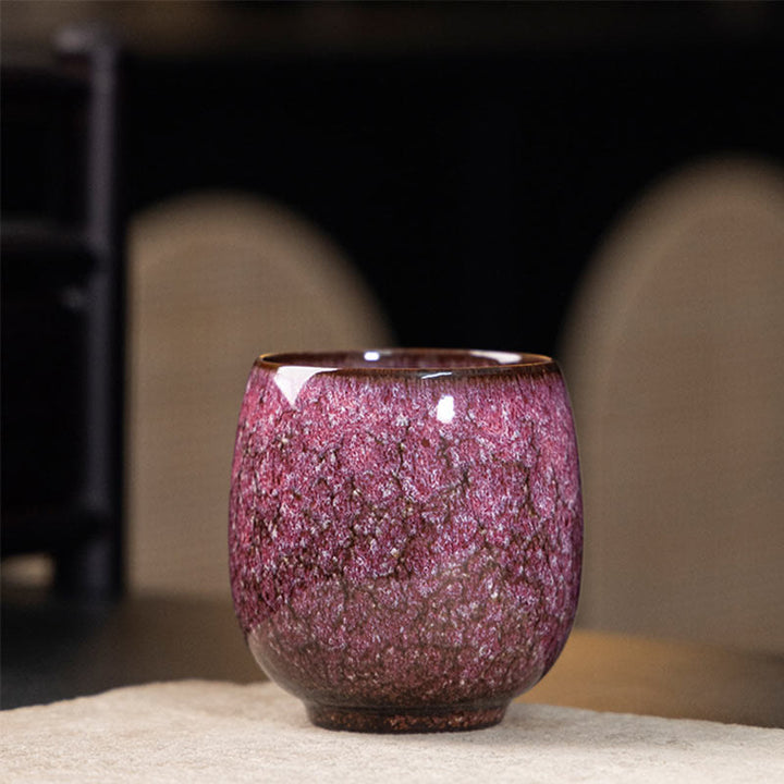 Petite tasse à thé en Buddha Stones faite à la main, style chinois Jianzhan, faite à la main, style Kung Fu, 150 ml