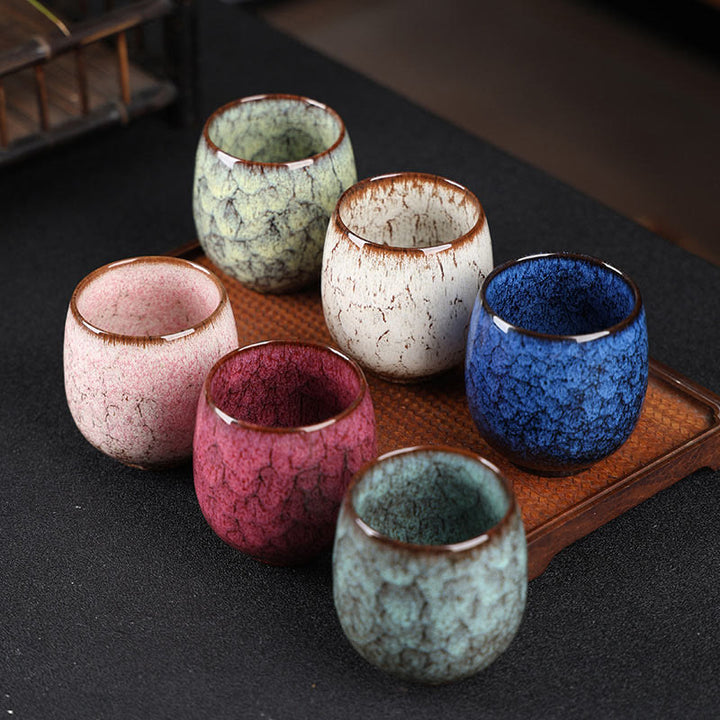 Petite tasse à thé en Buddha Stones faite à la main, style chinois Jianzhan, faite à la main, style Kung Fu, 150 ml