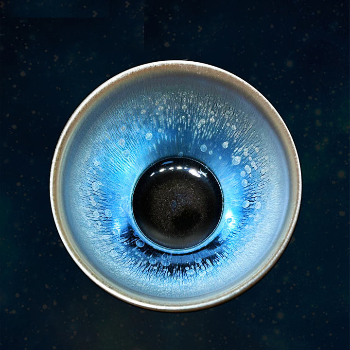 Tasse à thé en céramique faite à la main avec Buddha Stones , motif de gouttes d'huile de Jianzhan, tasse à thé Kung Fu Tenmoku, 150 ml - image 4