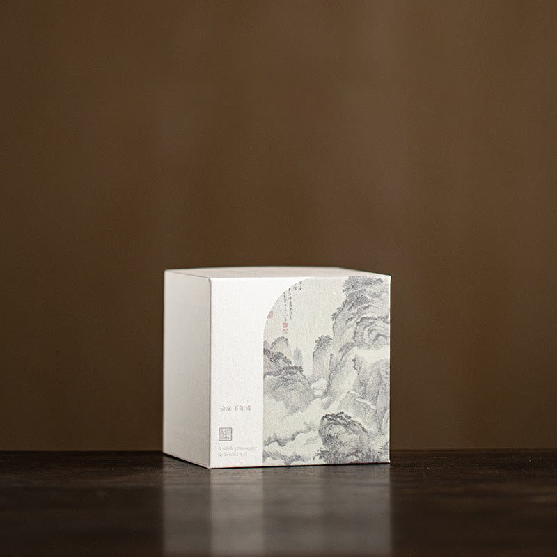 Petite tasse à thé en forme de chat mignon Buddha Stones , tasse à thé Kung Fu 60 ml - Coffret cadeau montagne (boîte uniquement) 10 x 10 x 10 cm - image 18