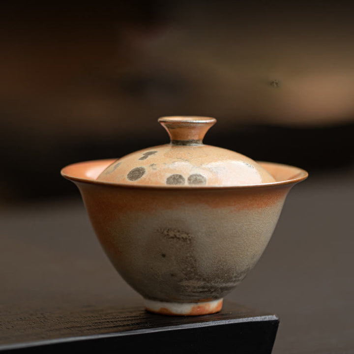 Tasse à thé Kung Fu en céramique avec couvercle Motif chat mignon et Buddha Stones 130 ml - Tasse ordinaire 9,5 cm x 7,6 cm x 130 ml - image 13