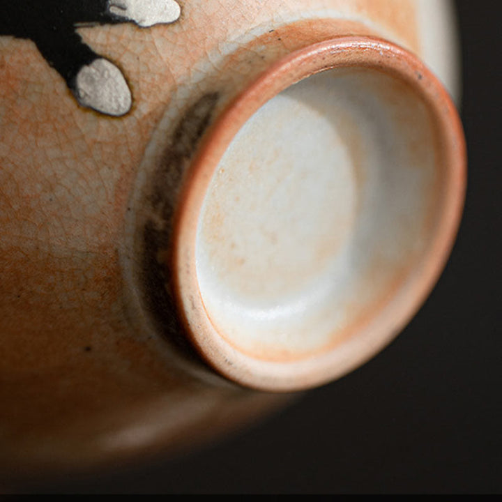 Tasse à thé Kung Fu en céramique avec couvercle Motif chat mignon et Buddha Stones 130 ml - image 5