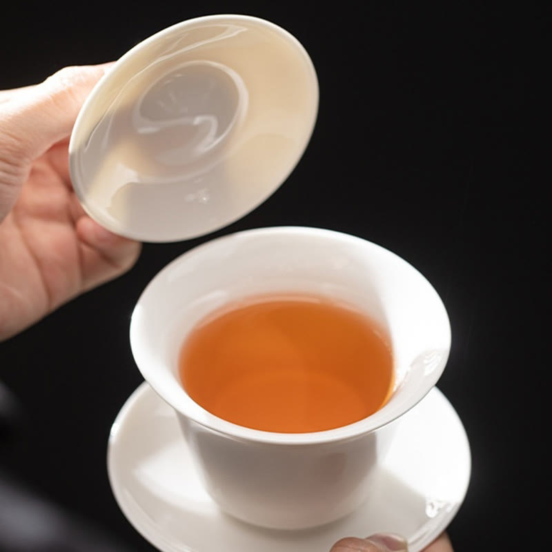 Tasse à thé et soucoupe en céramique avec couvercle, motif Buddha Stones Thangka, Dragon, Bouddhas, Dunhuang, Gaiwan, Sancai, Kung Fu, coffret cadeau, 180 ml