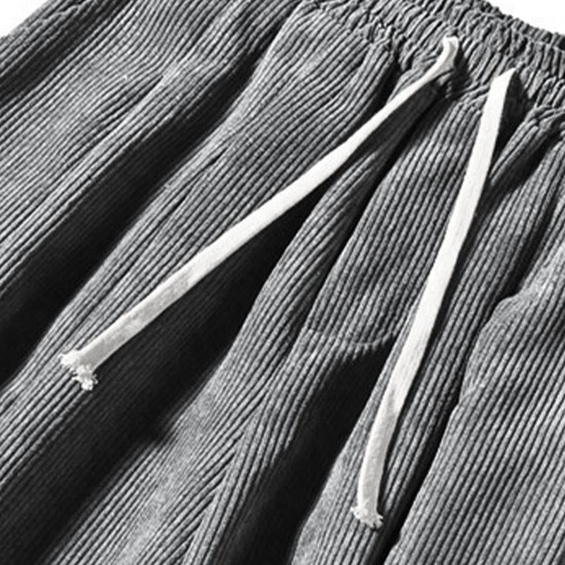 Pantalon décontracté en coton uni avec poches pour homme Buddha Stones - image 20